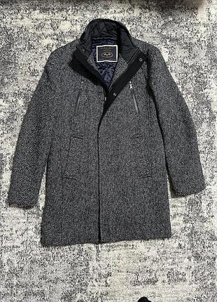Zara man denim collection пальто плащ