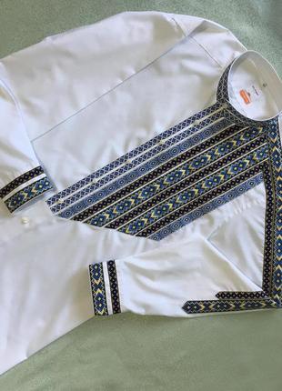 Вышиванка рубашка вышитая украинская сорочка вишита вишиванка9 фото
