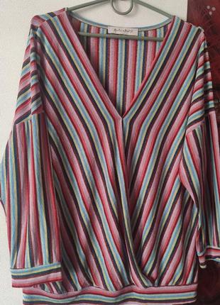 Кофта туника блузка с люрексовой нитью4 фото