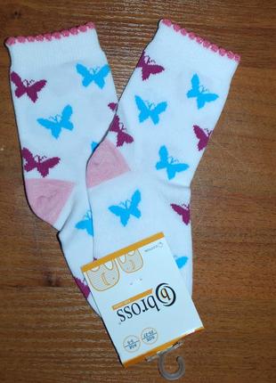 Демісезонні шкарпетки бросс bross 3-5 метелики1 фото