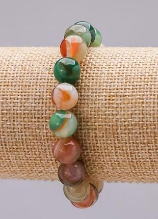 Браслет на резинке агат