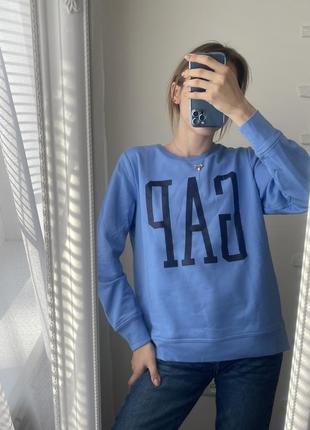 Синий свитшот gap