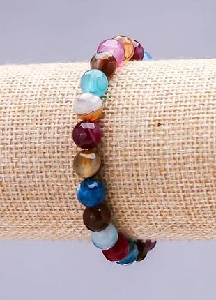 Браслет на резинке агат