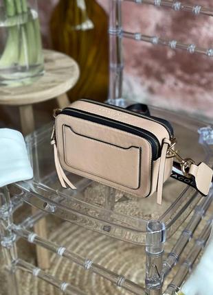 Сумка кросс-боди в стиле marc jacobs the snapshot beige multi