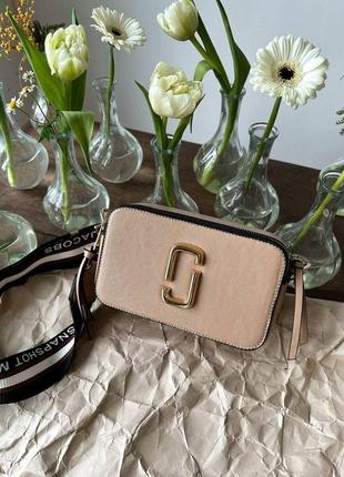 Сумка кросс-боди в стиле marc jacobs the snapshot beige multi