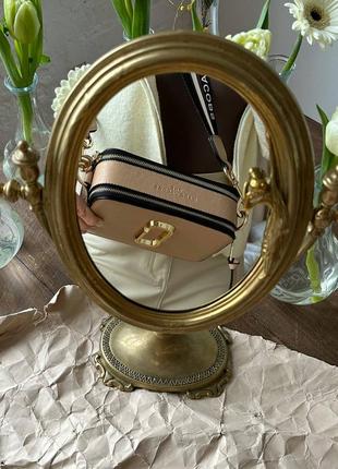 Сумка кросс-боди в стиле marc jacobs the snapshot beige multi