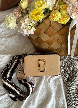 Сумка кросс-боди в стиле marc jacobs the snapshot beige multi
