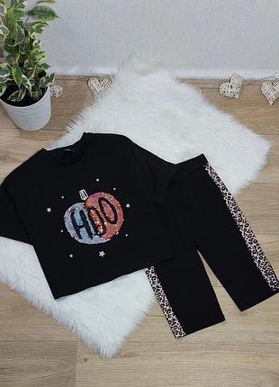 Набір для дівчинки: футболка + бриджі на  10-11 років