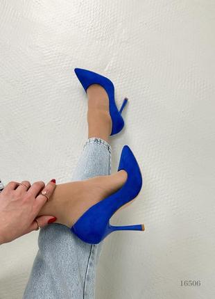 Жіночі туфлі сині