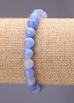 Браслет з натурального каменю агат