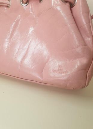 Брендовая кожаная сумка пельмень cellini оригинал натуральная кожа5 фото