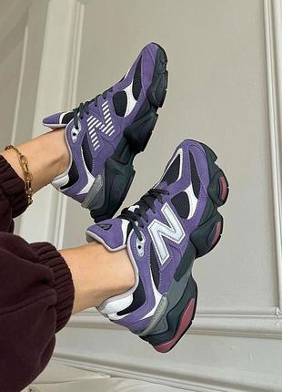 Крутейшие женские кроссовки new balance 9060 violet noir фиолетовые