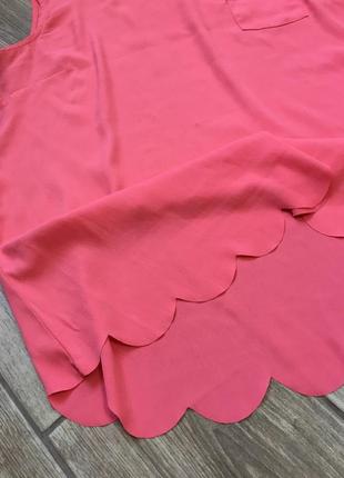 Красивая коралловая блуза с фигурным низом redherring4 фото
