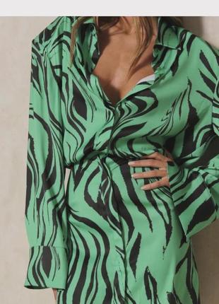Сатинова сукня зебра misspap 8/10