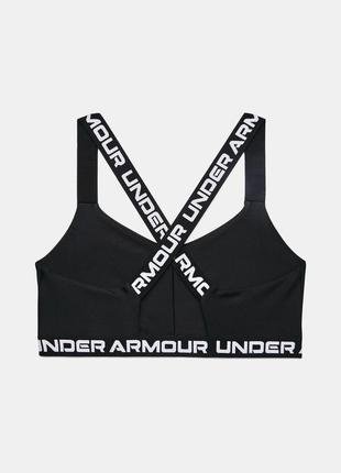 Спортивний чорний топ з монограмними резинками under armour 🛍️1+1=3🛍️2 фото