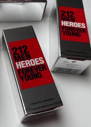 212 men heroes forever young 7.5 ml mini оригінал3 фото