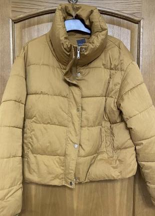 Модная тёплая осенняя куртка пуффер 50-52 р5 фото