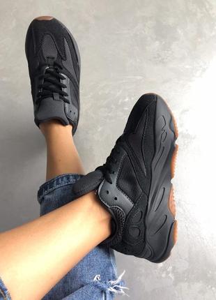Adidas yeezy 700 🆕 жіночі кросівки адідас ізі 🆕 чорні