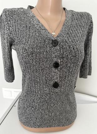 Брендовая женская кофта, в рубчик, s, xs
