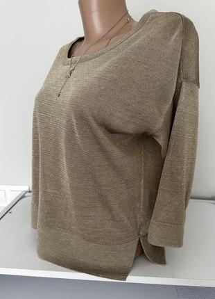 Кофта женская, аофточка, футболка с удлиненным рукавом, s, m, 443 фото