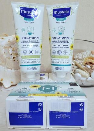 Mustela stelatopia creme and balm2 фото