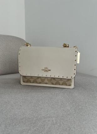 Сумка брендовая coach klare medium logo crossbody оригинал на подарок вашей семье/девочке