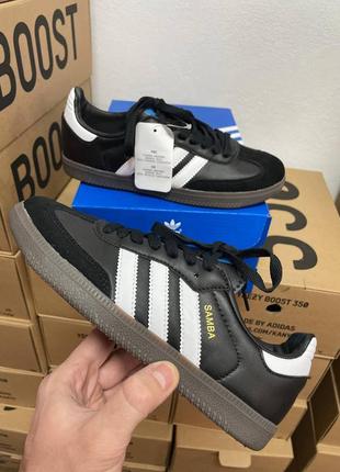 Adidas samba vegan og black кроссовки адидас самба кожаные2 фото