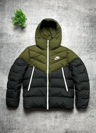 Мужские пуховик nike down puffer jacket! из свежих коллекций!2 фото