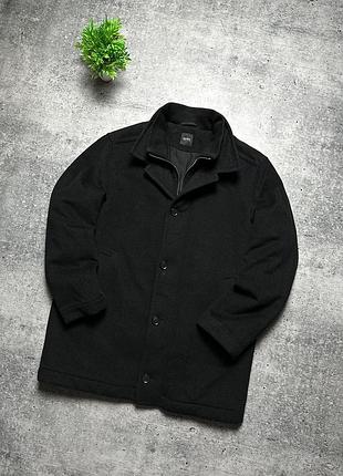 Мужское пальто hugo boss cashemere wool coat!