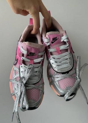 Стильные женские кроссовки nike zoom v2k runtekk pink розовые9 фото
