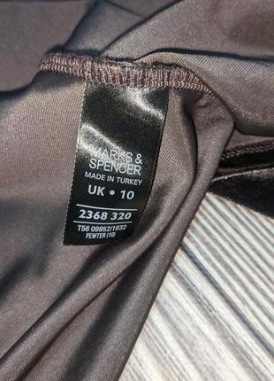 Серо-коричневый тонкий велюровый жакет marks&spencer #26796 фото