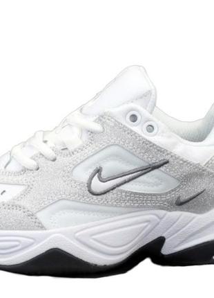 Nike m2k tekno 🆕 жіночі кросівки найк текно 🆕 білий/сріблястий6 фото