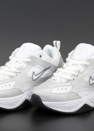 Nike m2k tekno 🆕 жіночі кросівки найк текно 🆕 білий/сріблястий2 фото