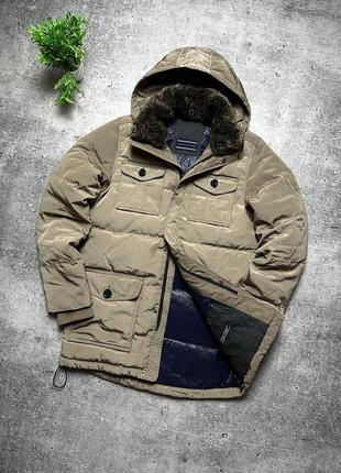 Мужской пуховик tommy hilfiger down nylon puffer jacket!1 фото