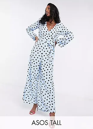Комбінезон в горошок asos р.8/10