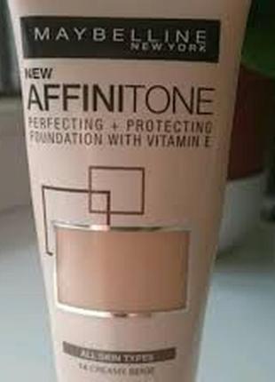 Тональний крем maybelline affinitone 14 кремово-бежевий 30ml4 фото