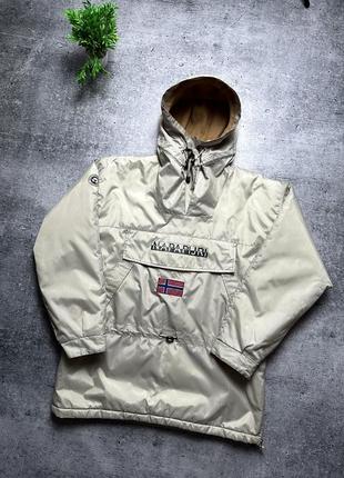 Мужская куртка napapijri skidoo teflon voyage vintage insulated anorak!