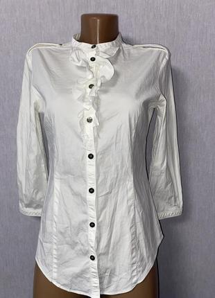 Burberry белая рубашка с рюшами оригинал3 фото