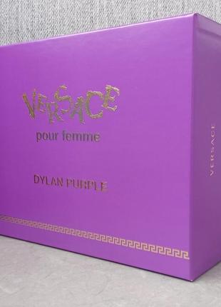 Versace pour femme dylan purple подарочный набор для женщин (оригианл)2 фото