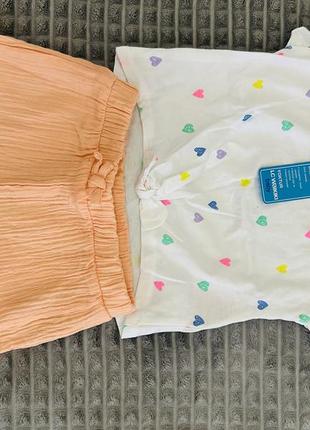 Костюмчик футболка шорти для дівчинки