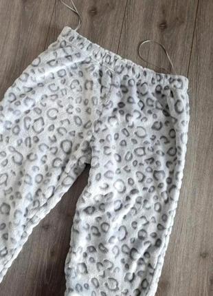 Одежда для дома,пижама-штаны серые плюшевый флис,46-48