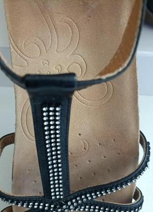 Женские босоножки с закрытой пяткой clarks (кожа, германия) #12235 фото