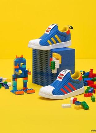 Кроссовки adidas superstar 360x lego h02730 34-35р