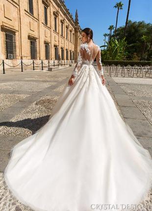 Весельное платье, свадебное платье crystal design (wona) модель elania,2 фото