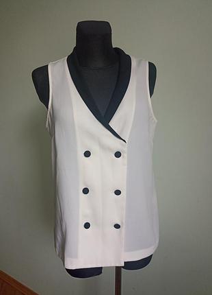 Блузка классическая светло-молочная