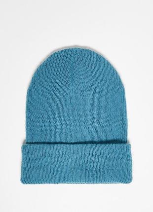 Нова зимова шапка nike (найк swoosh beanie in blue hat) з америкари2 фото