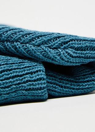 Нова зимова шапка nike (найк swoosh beanie in blue hat) з америкари4 фото