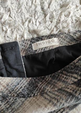 Теплая юбка в клетку 10 р от indigo для marks&spenser8 фото