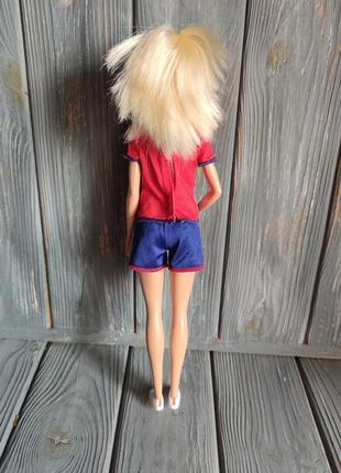 Кукла барби футболист в красной форме barbie soccer doll2 фото