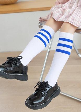 Детские высоки гольфи с полосками